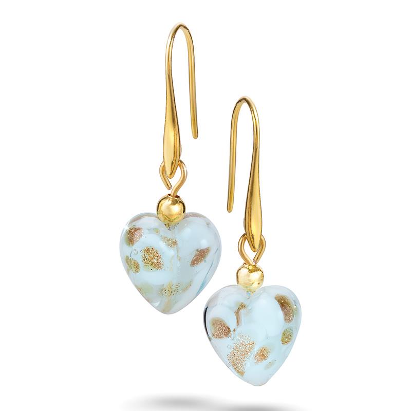 Murano Heart Earrings